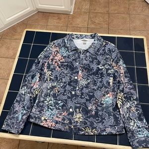 Christopher & banks. Petite medium denim jacket